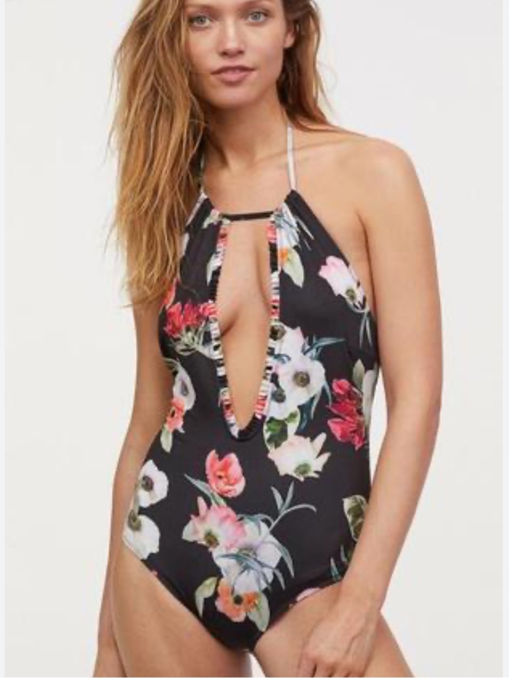 Floral H&M One Piece Bathing Suit